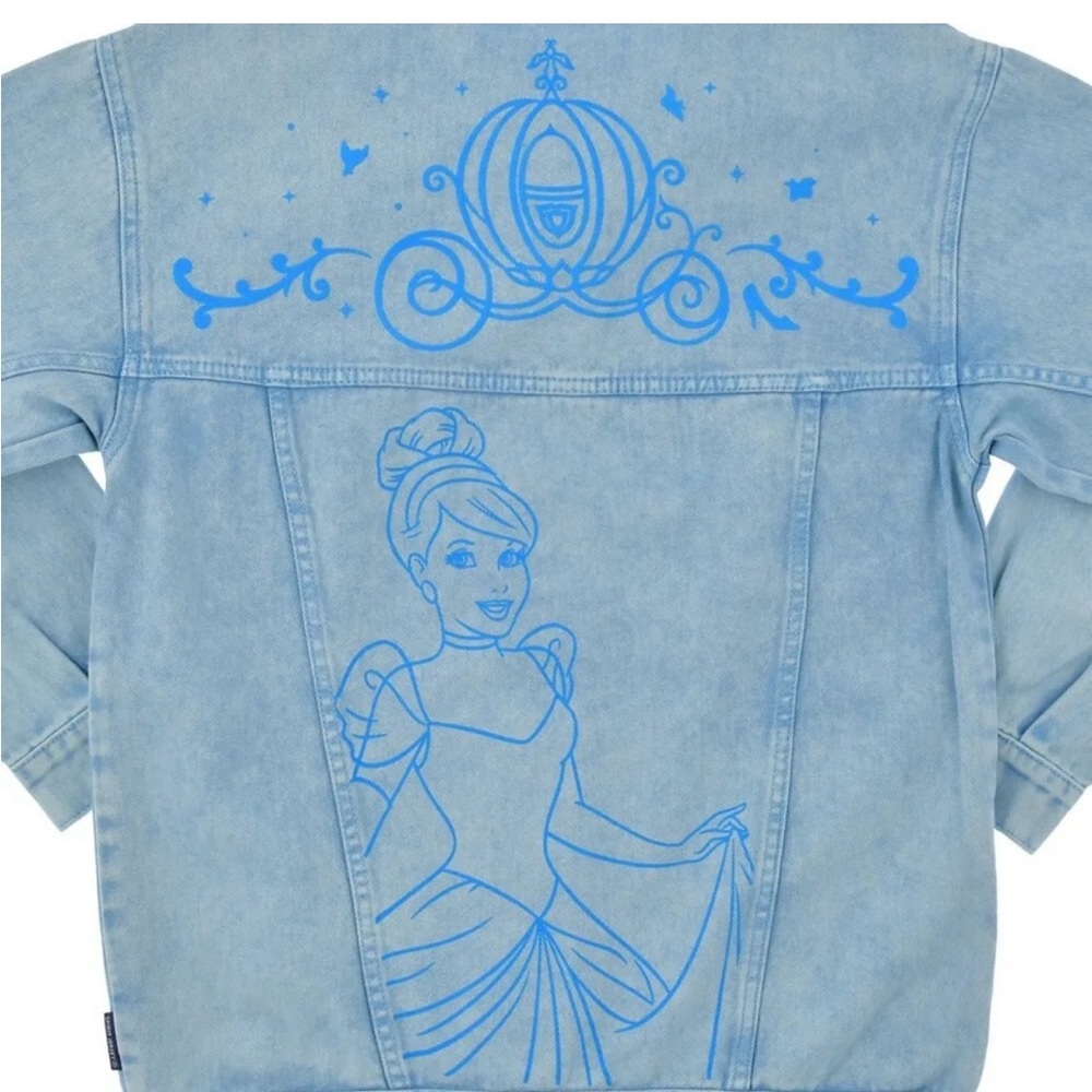 Disney Parks Oversized Cinderella Jean Jacket Medium